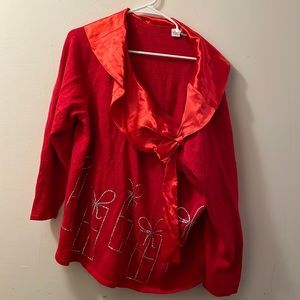 Wish joy red sweater size 2X